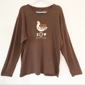 Vegan Vegetarian Peace Begins on Your Plate LS Tee